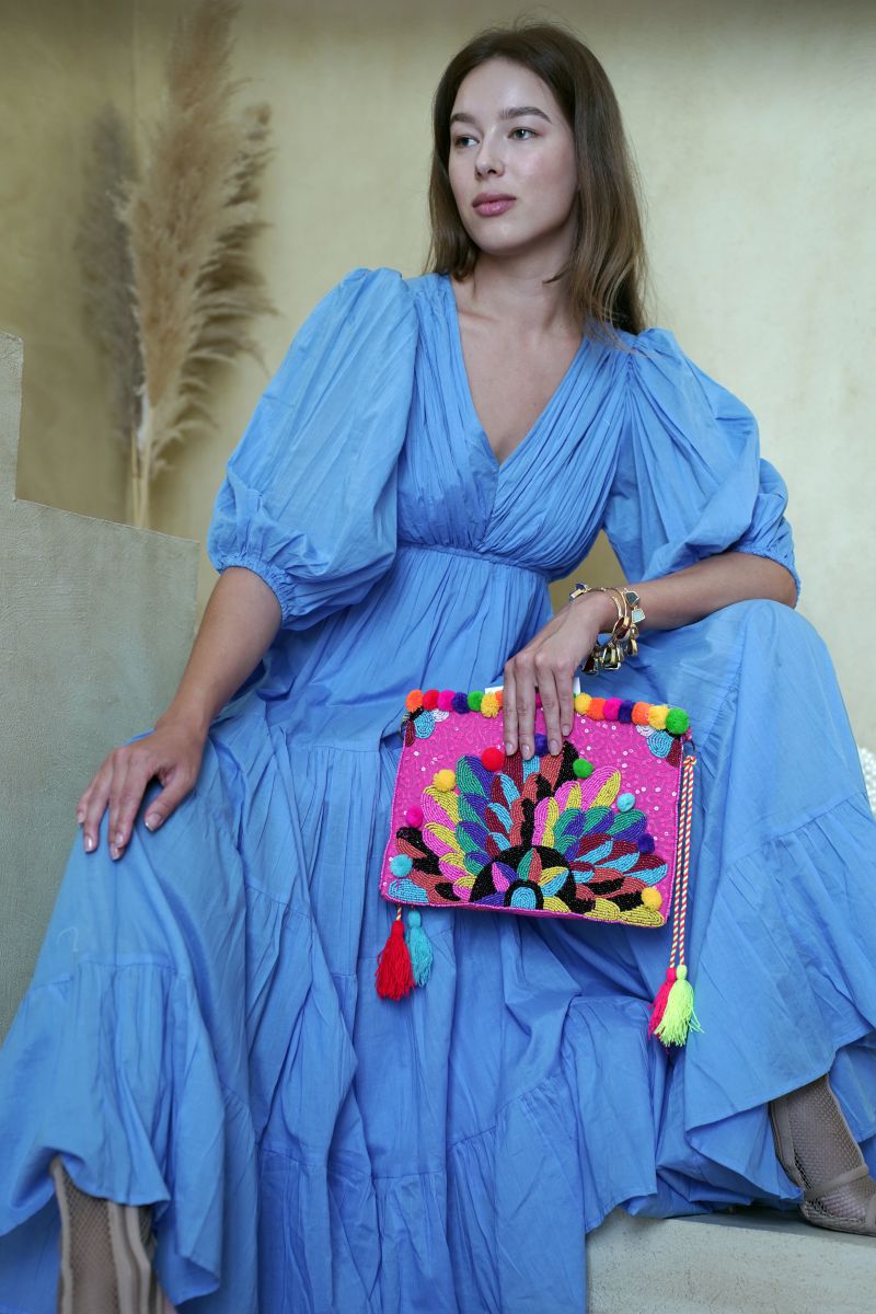 Blue Lagoon Tiered Maxi Dress