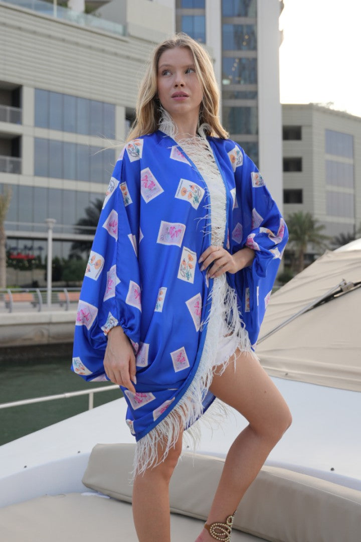 Skybound Stamp Star Feather Cape