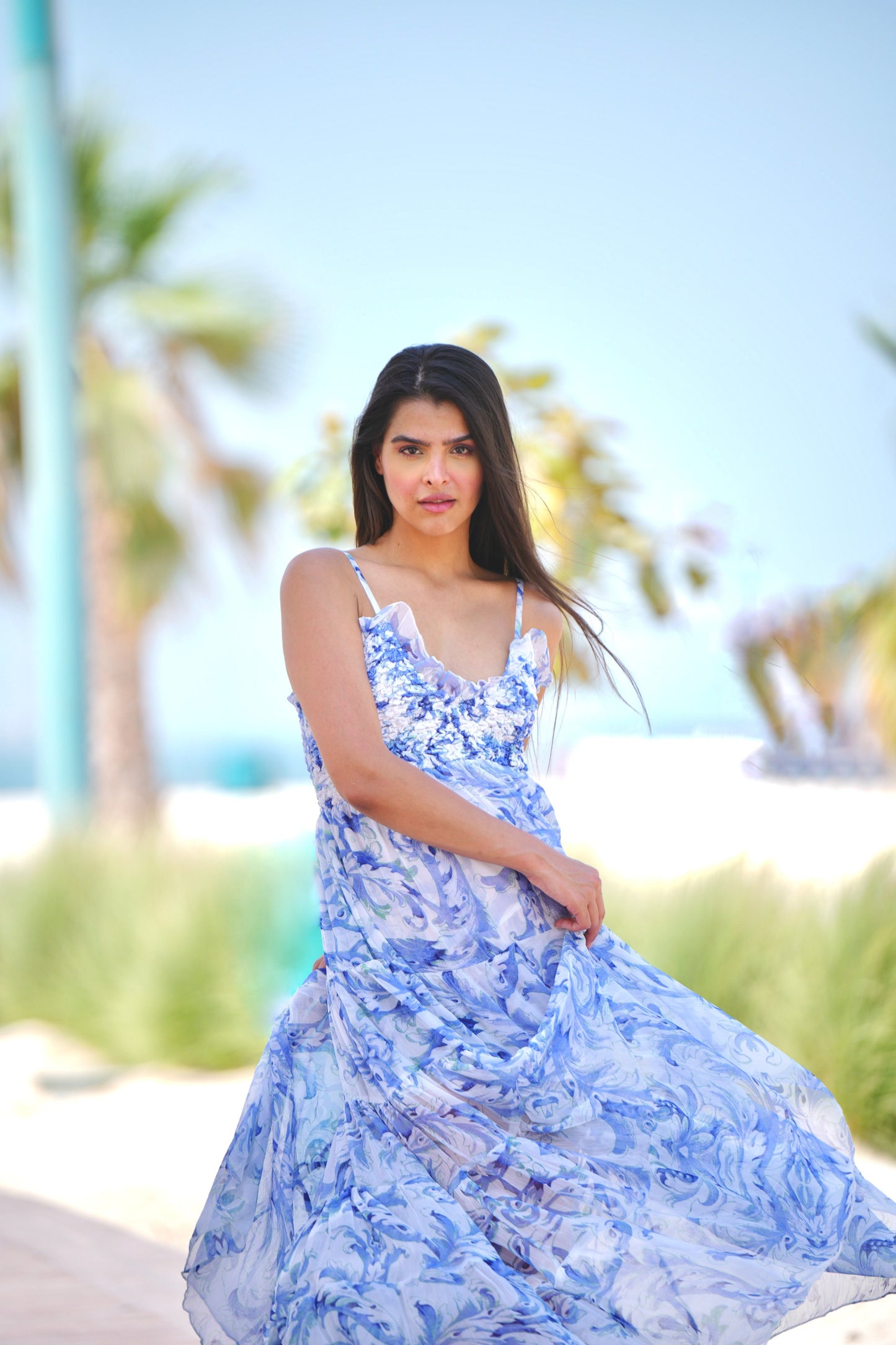 Seabreeze Sicilian Chiffon Dress