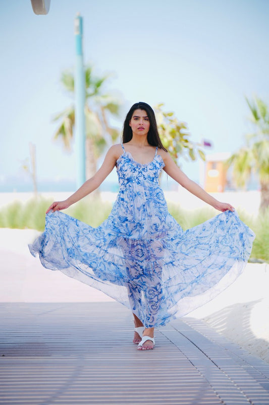 Seabreeze Sicilian Chiffon Dress