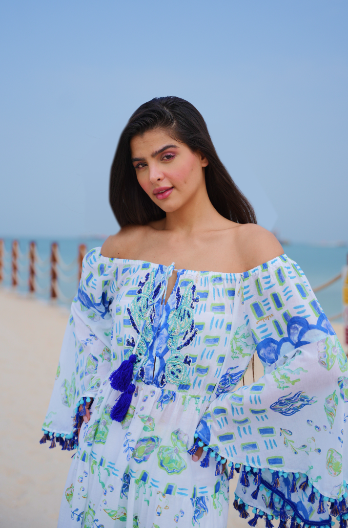 Santorini Spice Tiered Dress