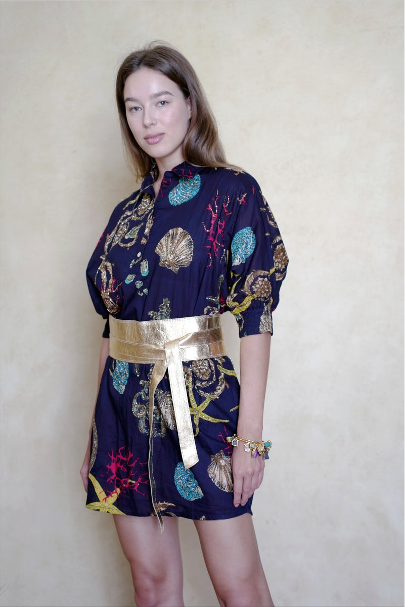 Midnight Ocean Treasures Dress - Belt not included
