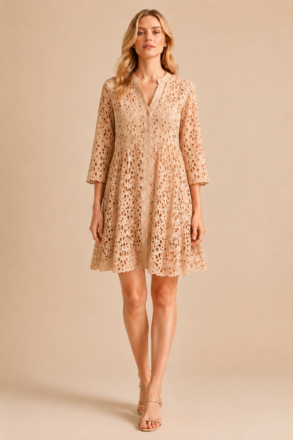 Bohemian Beige Schifilli dress