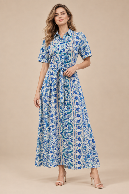 Blue Serenity Embellished Dress