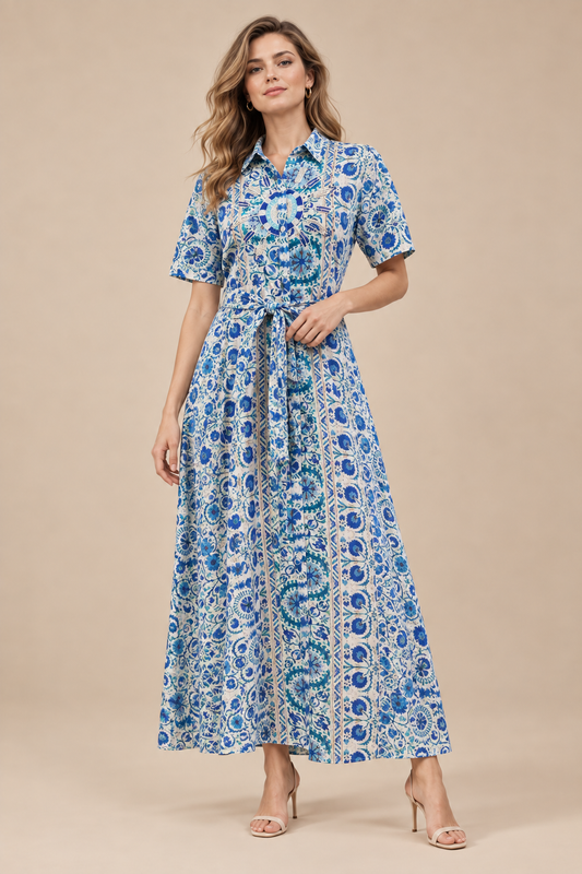 Blue Serenity Embellished Dress