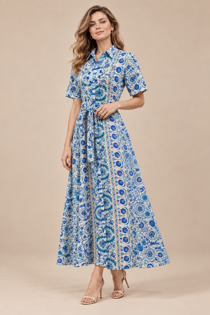 Blue Serenity Embellished Dress